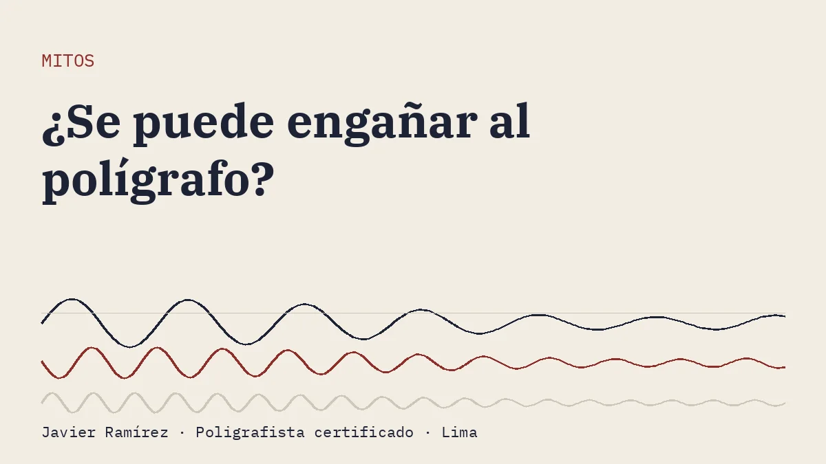 Portada del artículo: ¿Se puede engañar al polígrafo?